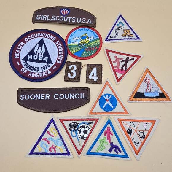 Jewelry - Girl Scouts USA Patch Lot Oklahoma